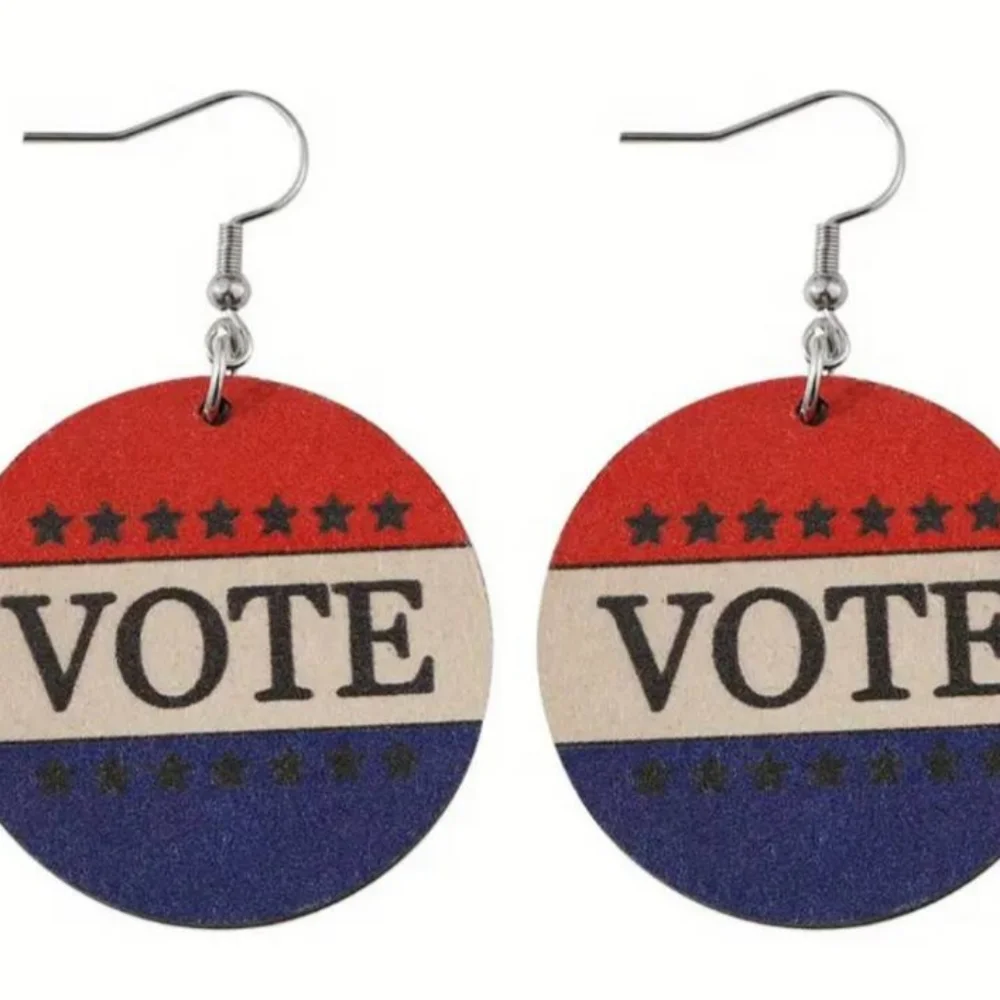 Vote earrings - Picture 2 of 2